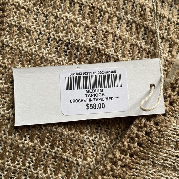 NWT Bob Timberlake Tapioca Crochet Knit Open Cardigan. Size Medium. Boho. Summer - Picture 13 of 16